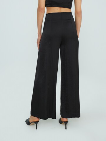 Wide Leg Pantalon 'Jemma' EDITED en noir