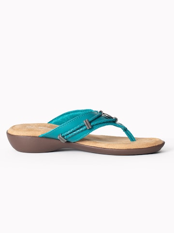 Minnetonka T-bar sandals 'Silverthorne360' in Blue