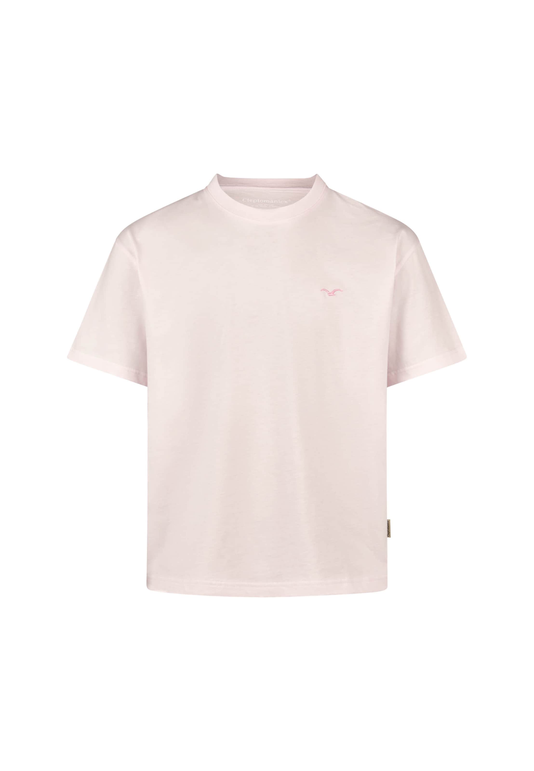 Cleptomanicx Shirt 'Boxy Tee Ligull Boxy Crop' in Red: front