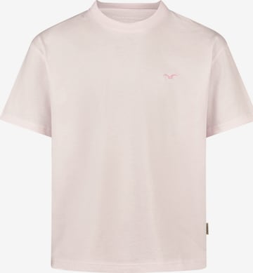 Cleptomanicx T-Shirt 'Boxy Tee Ligull Boxy Crop' in Rot: Vorderseite