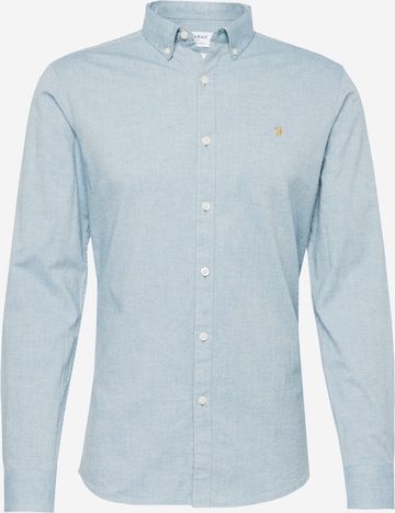 Coupe regular Chemise 'STEEN' FARAH en bleu : devant