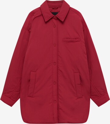 Pull&Bear Prechodná bunda - Červená: predná strana