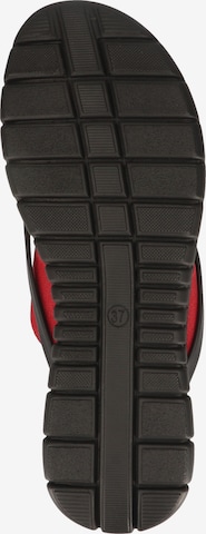 Rapisardi T-Bar Sandals in Red