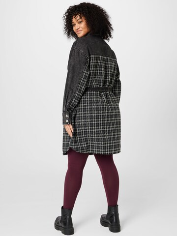 River Island Plus Shirt dress in Black