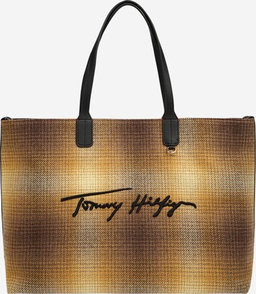 TOMMY HILFIGER Nakupovalna torba | rjava barva: sprednja stran
