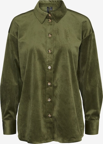 VERO MODA Blouse 'NINA' in Groen: voorkant