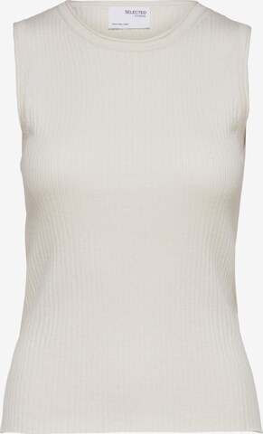 Tops en tricot 'LYDIA' SELECTED FEMME en beige : devant