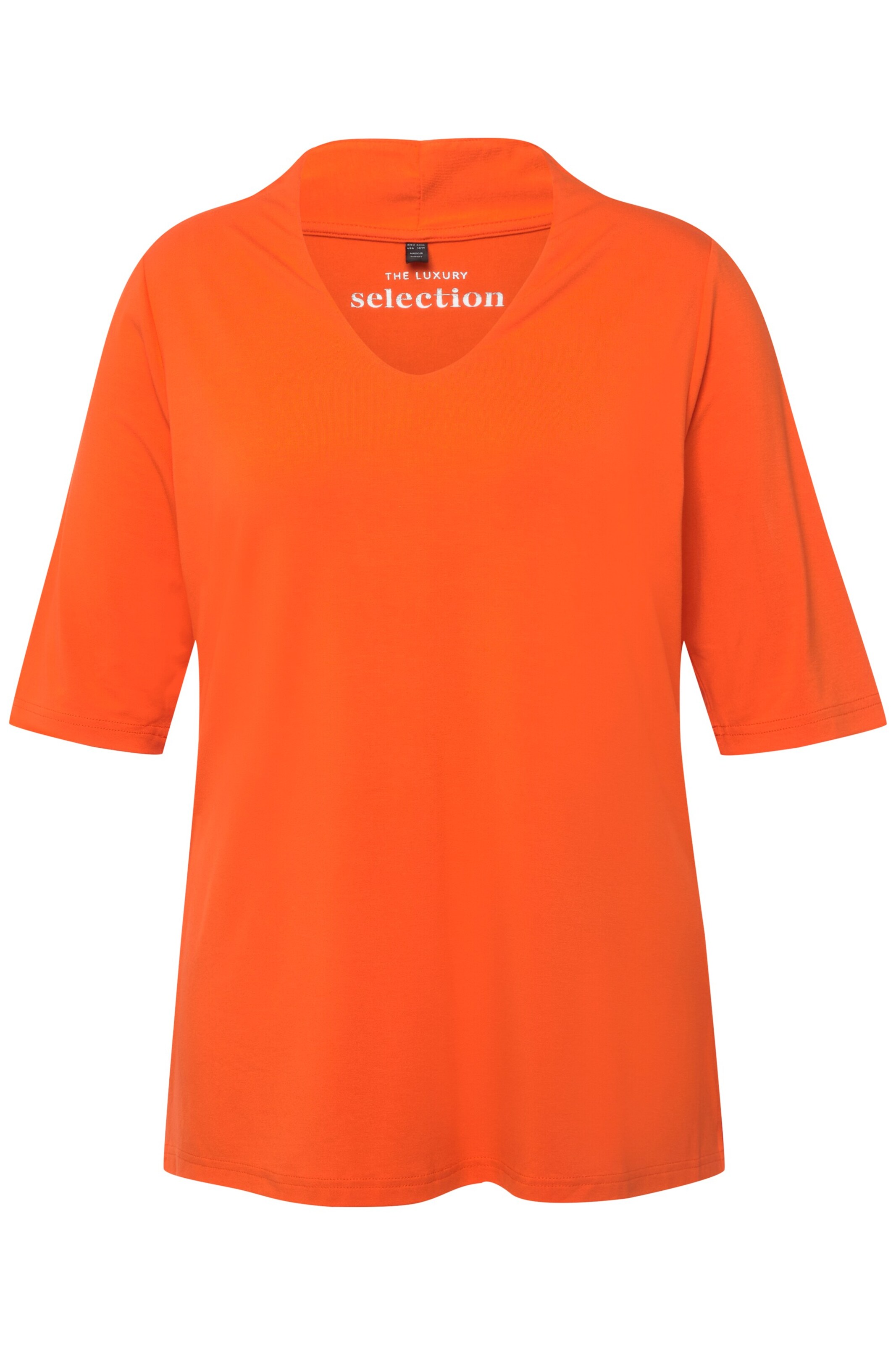 Ulla Popken Shirt in Oranje: voorkant