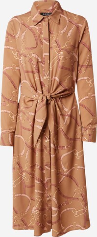 Lauren Ralph Lauren Платье-рубашка в Бежевый: спереди