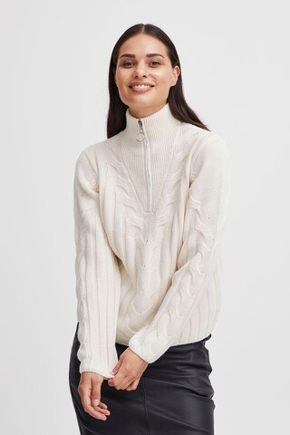 b.young Sweater 'Tinka' in White: front