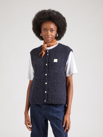 Cardigan 'EAST' AMERICAN VINTAGE en bleu : devant