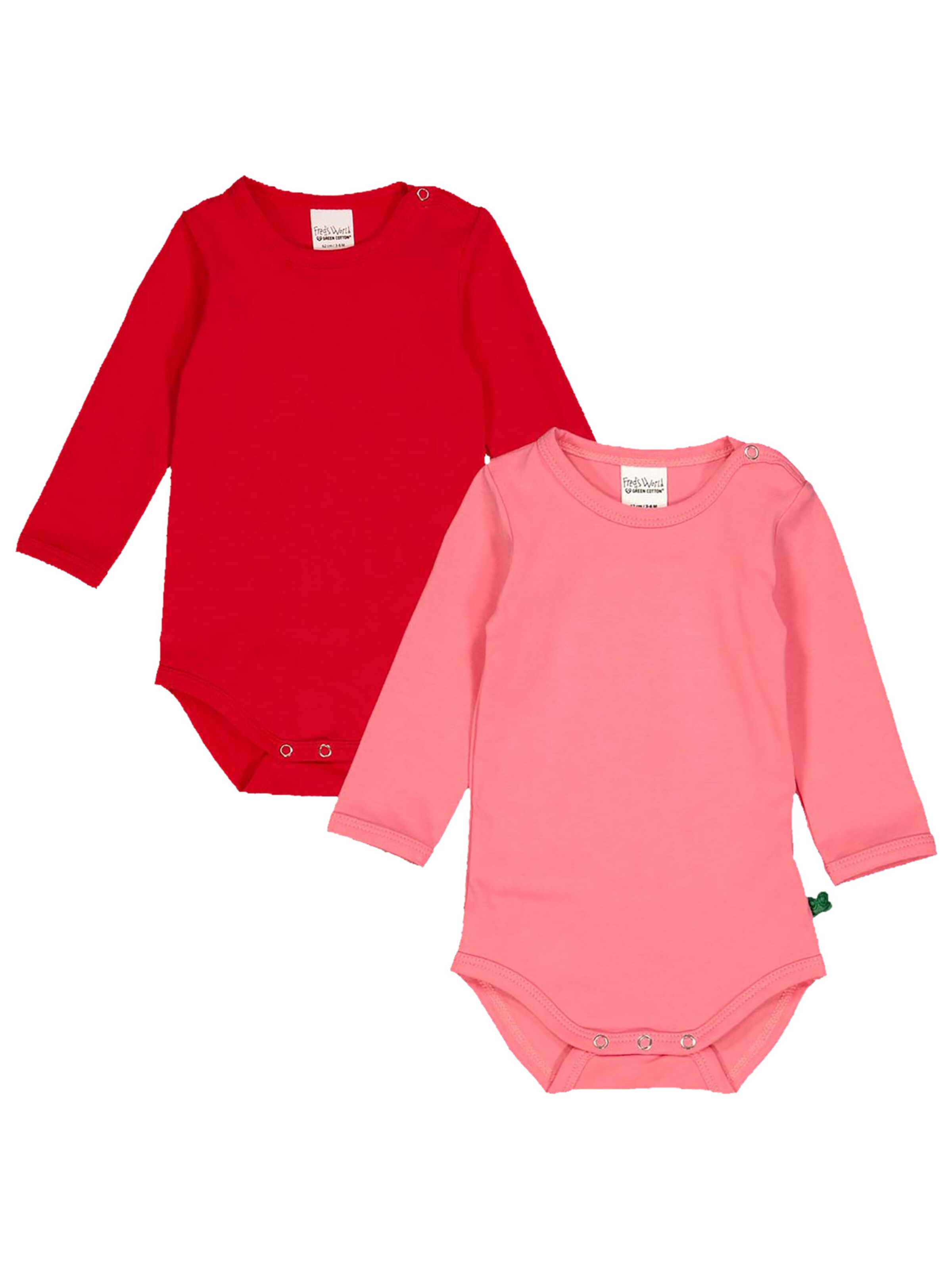 Barboteuse / body Fred's World by GREEN COTTON en rose : devant