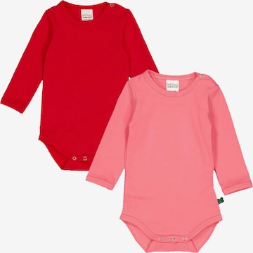 Tutina / body per bambino di Fred's World by GREEN COTTON in rosa: frontale