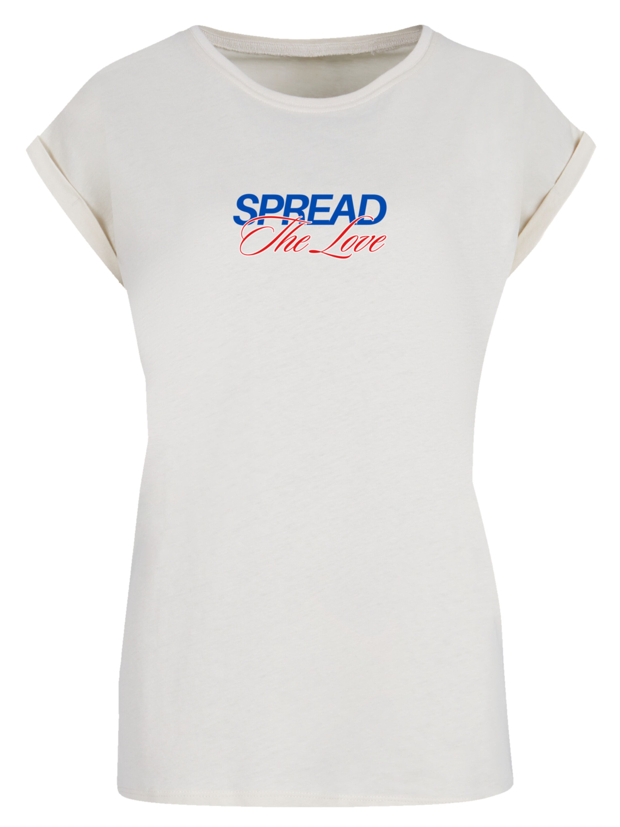 T-shirt 'Spread The Love Valentinstag' F4NT4STIC en beige