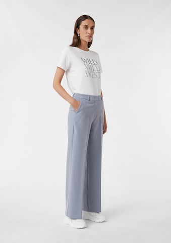 COMMA Wide leg Trousers in Purple: front