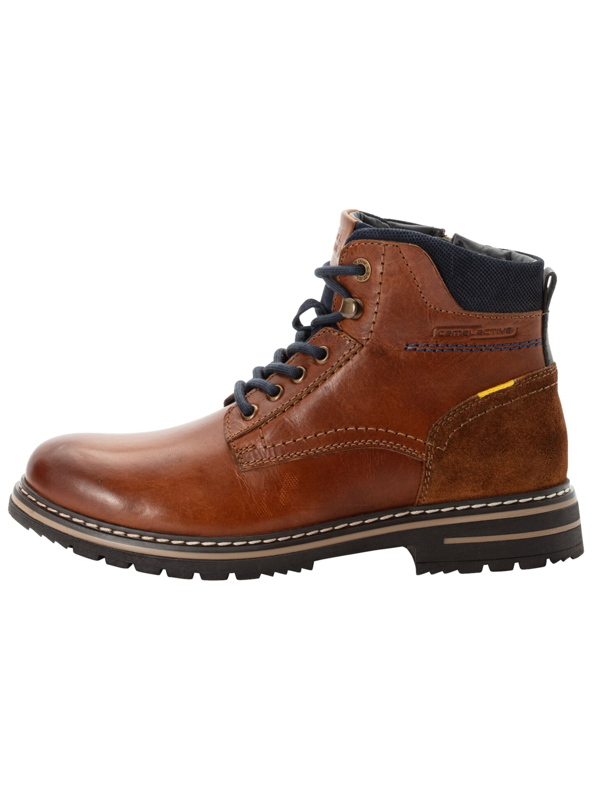 CAMEL ACTIVE Lace-up boots 'Boston' in Brown