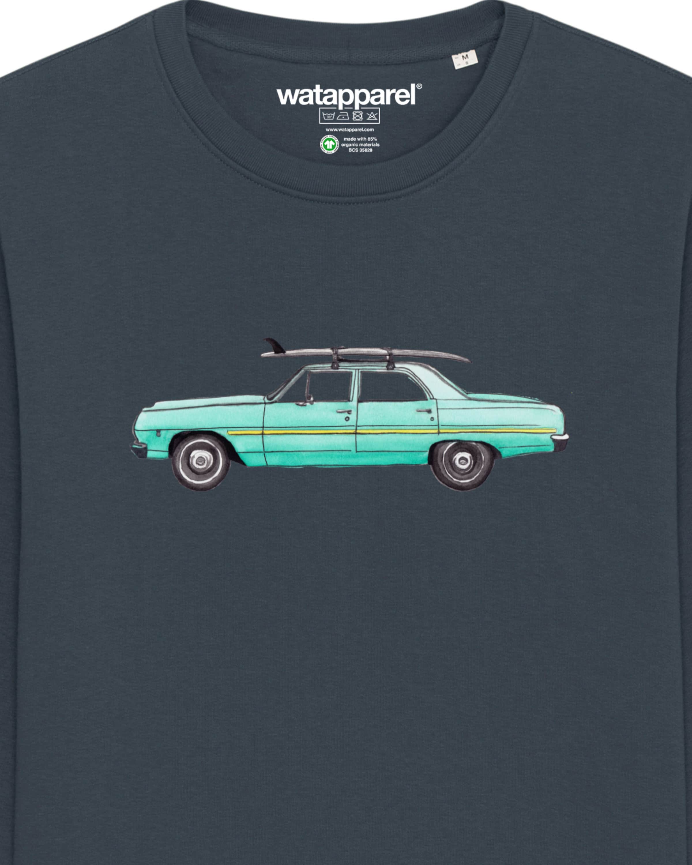 Watapparel Sweatshirt ' Surf Car ' in Grijs