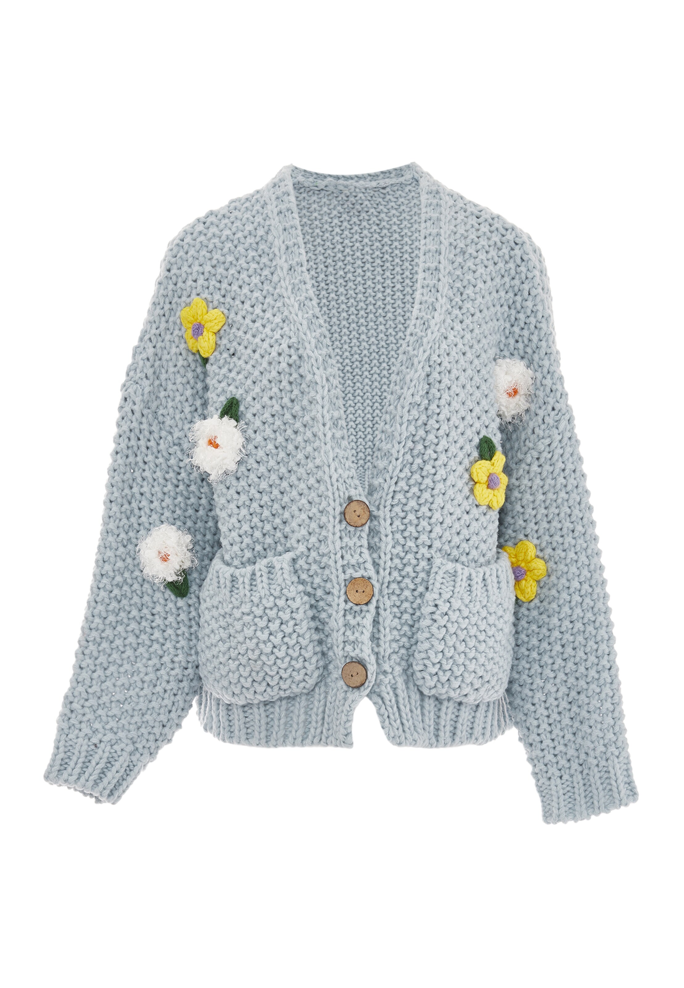 ebeeza Strickjacke in Blau: Vorderseite