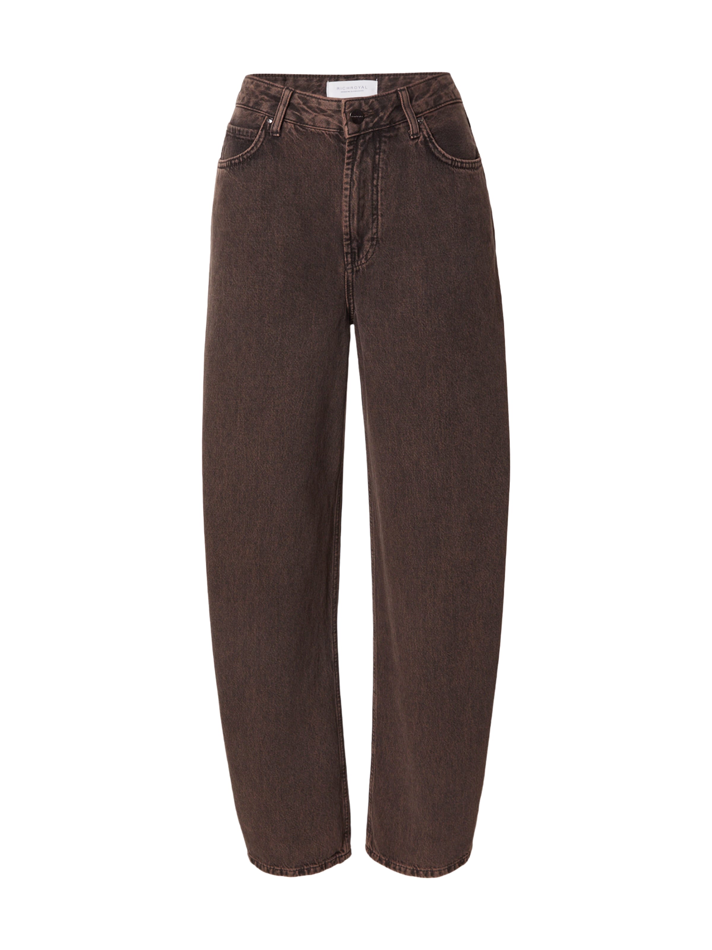 Barrel Jeans di Rich & Royal in marrone: frontale