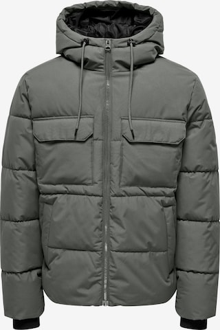 Only & Sons Overgangsjakke 'ONSELIJAH' i grå: forside