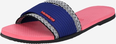 Saboți 'HAV. YOU TRANCOSO' HAVAIANAS pe albastru / roz / negru / alb, Vizualizare produs
