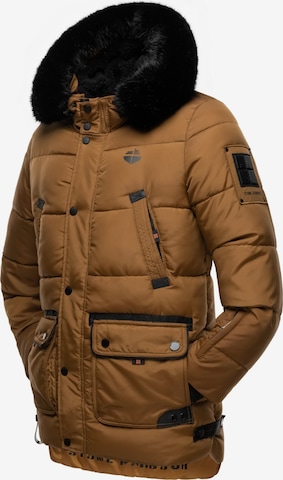 STONE HARBOUR Zimska jakna 'Mironoo' | rjava barva