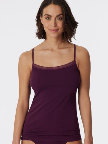 SCHIESSER Top ' Cotton Lace ' in Purple: front