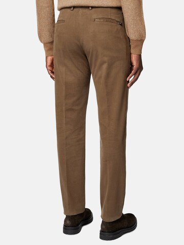 Slimfit Pantaloni con piega frontale di Boggi Milano in marrone