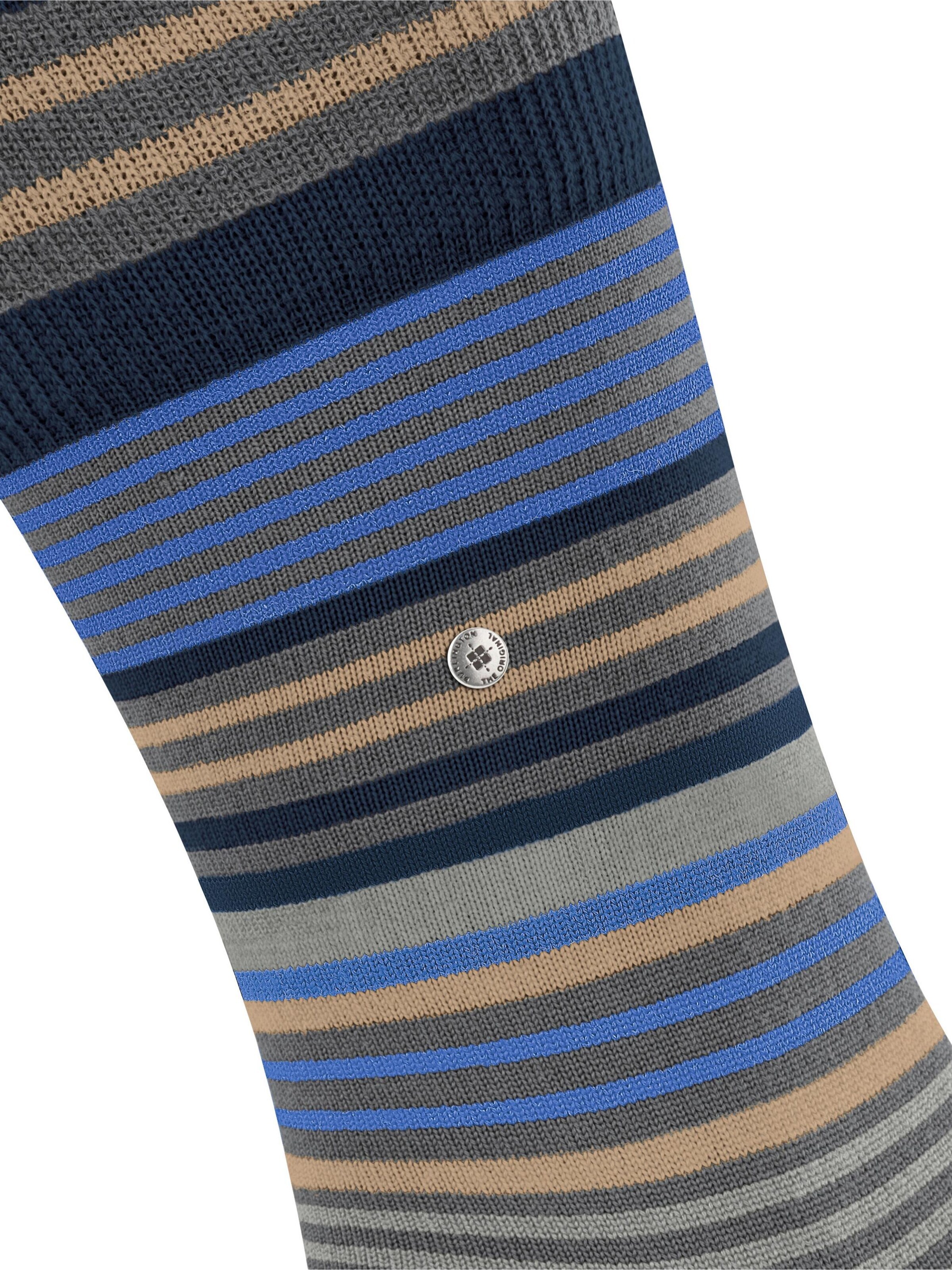 BURLINGTON Socks 'Stripe' in Grey
