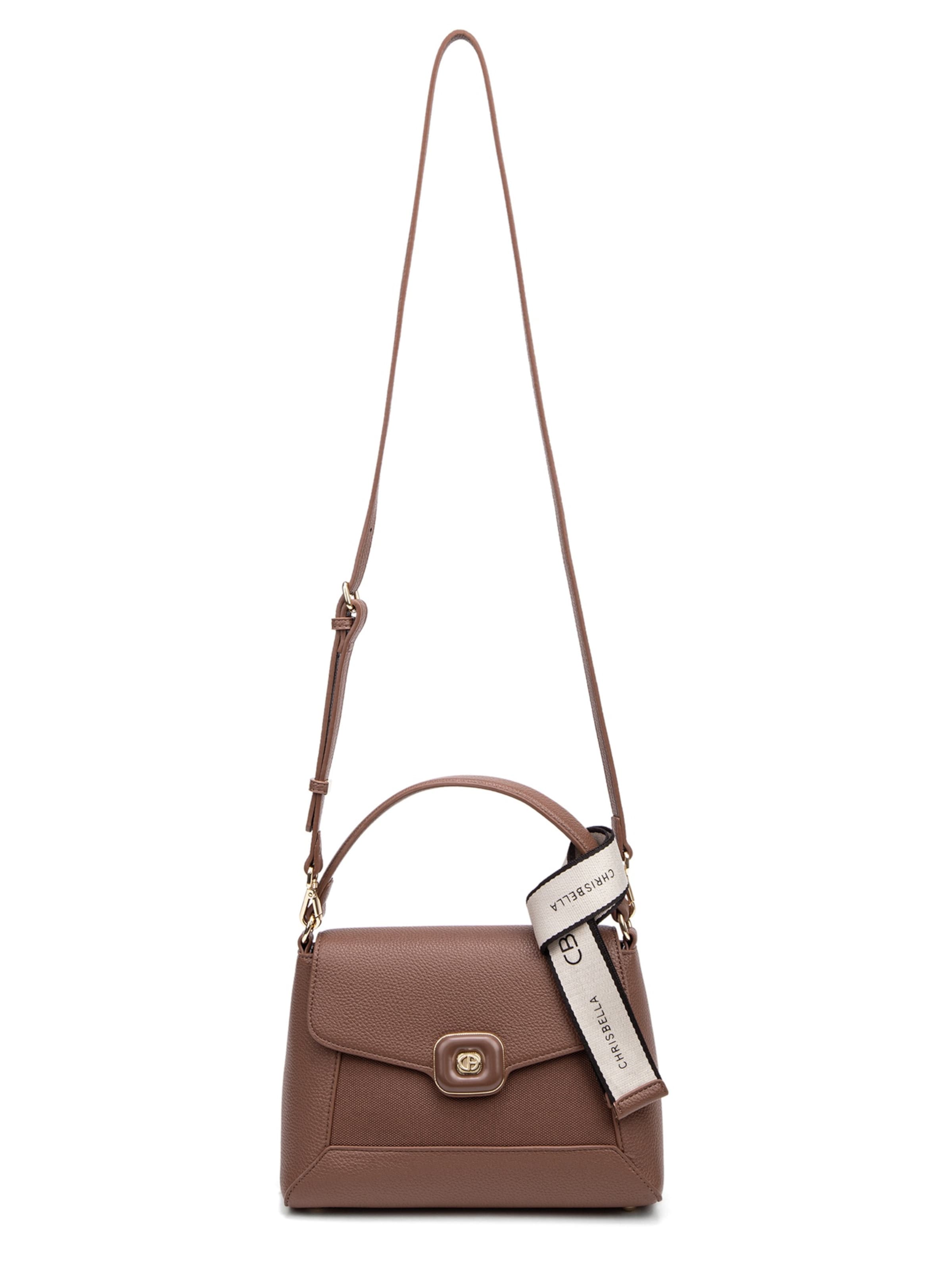 Chrisbella Handbag in Brown: front