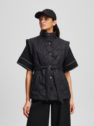 Gilet Karl Lagerfeld en noir : devant