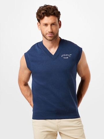 JACK & JONES Vest 'Tobias' in Blue: front