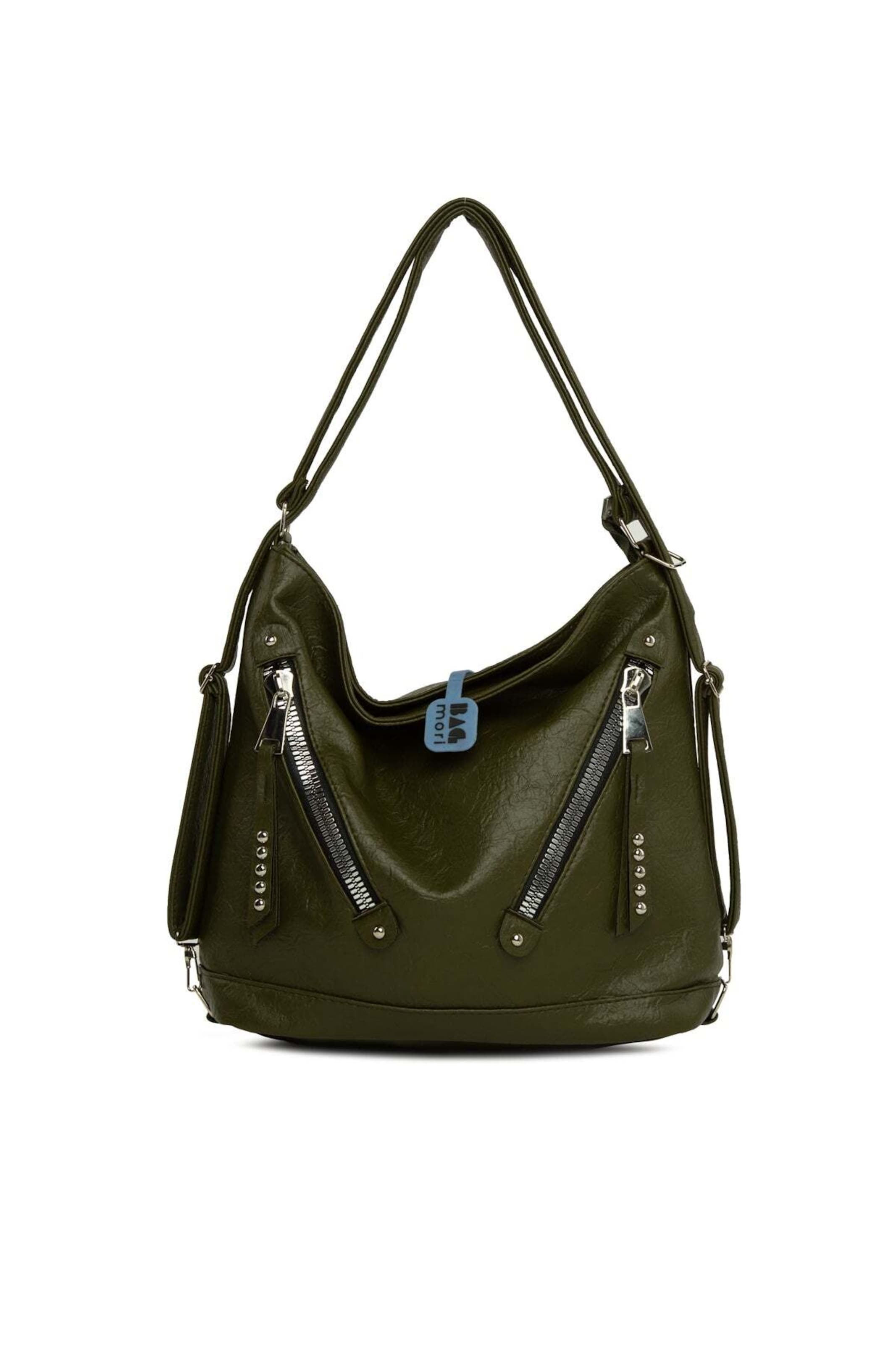 Bagmori Schultertasche in Grün: Vorderseite