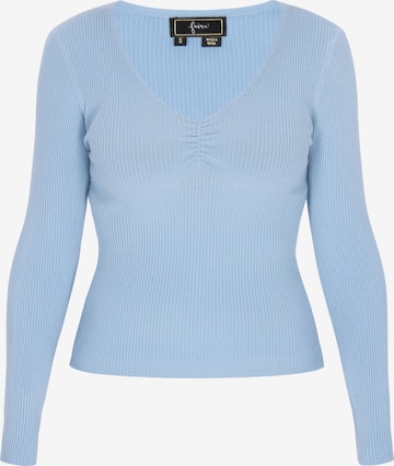 mėlyna faina Megztinis 'Comfortable': priekis