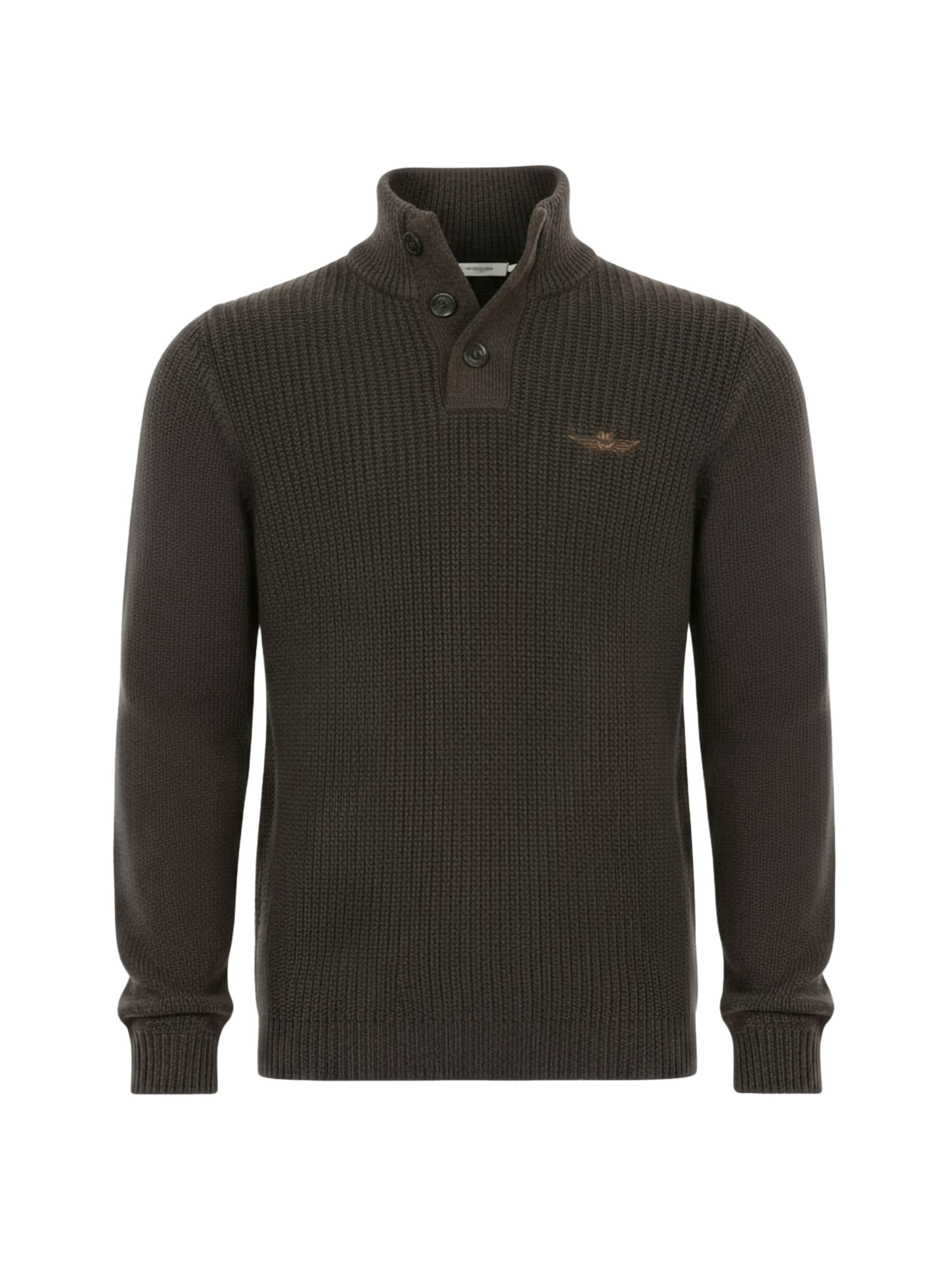 Pullover 'Maglione' di Aeronautica Militare in marrone: frontale