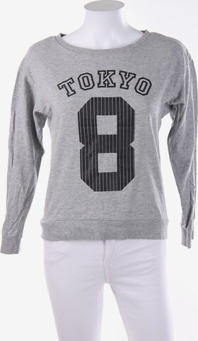 H&M Sweatshirt & Zip-Up Hoodie in XS in Grey: front