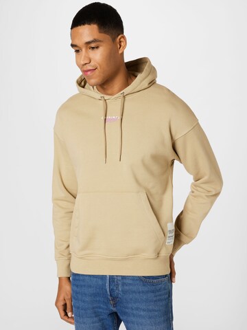 JACK & JONES Sweatshirt 'Mural' in Beige: front