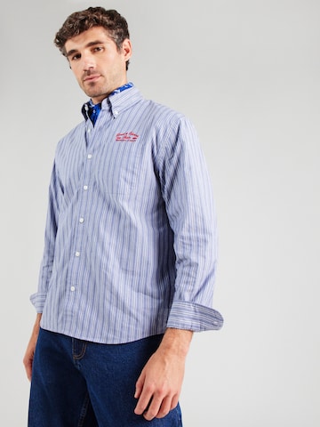Abercrombie & Fitch - Ajuste confortable Camisa en azul: frente