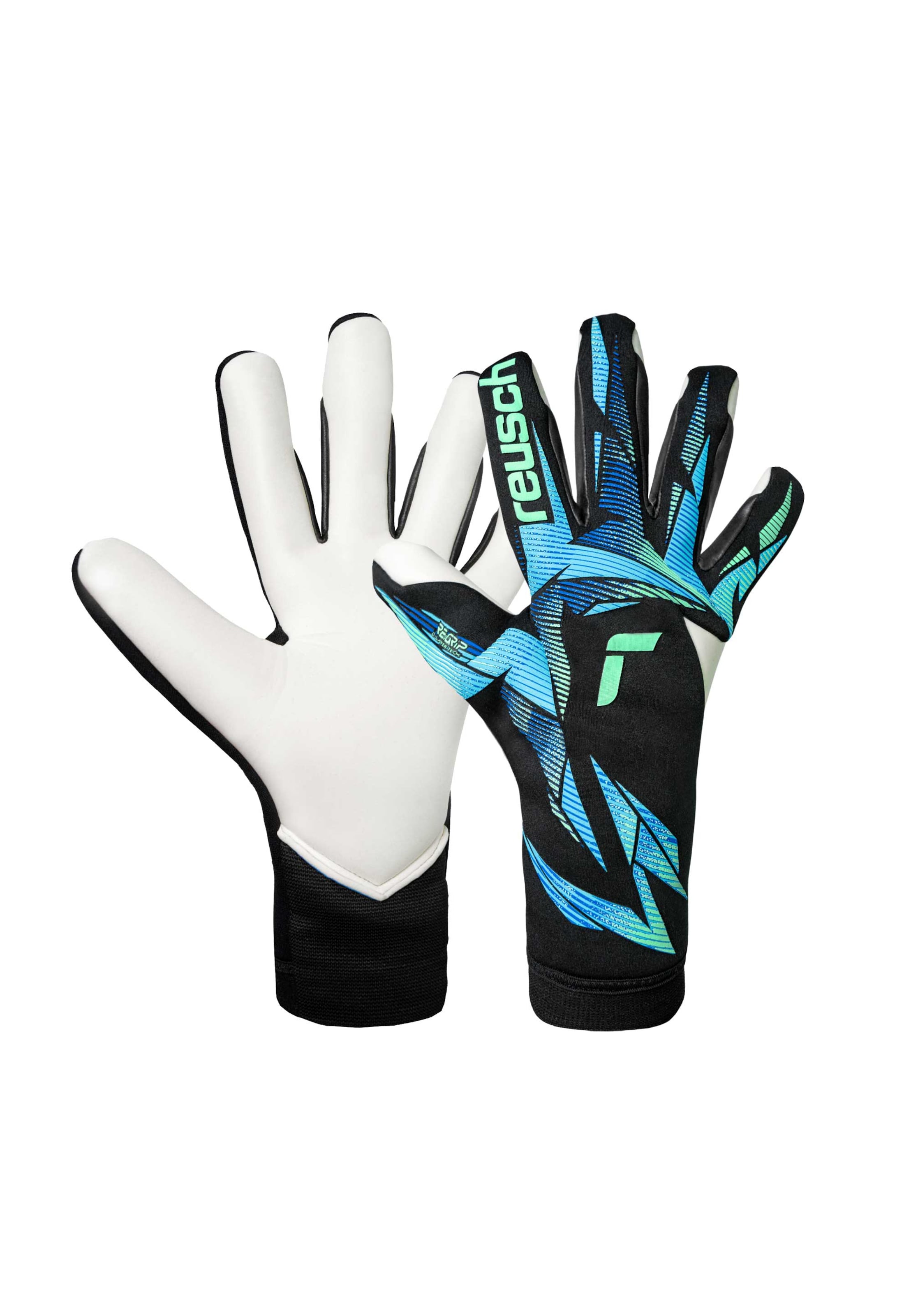 REUSCH Torwarthandschuhe 'Attrakt RE:GRIP Strapless' in Blau: Vorderseite