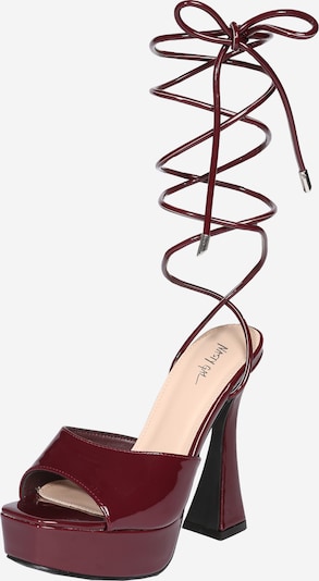 Nasty Gal Sandal in Burgundy, Item view