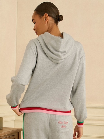 Felpa di love & roses in grigio