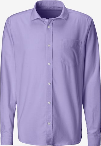 H.I.S Button Up Shirt in Purple: front