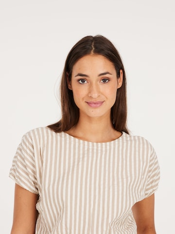 PROTEST Shirt 'PRTBUBBLES' in Braun