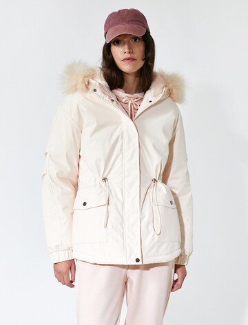 Koton Between-Seasons Parka in Pink: front