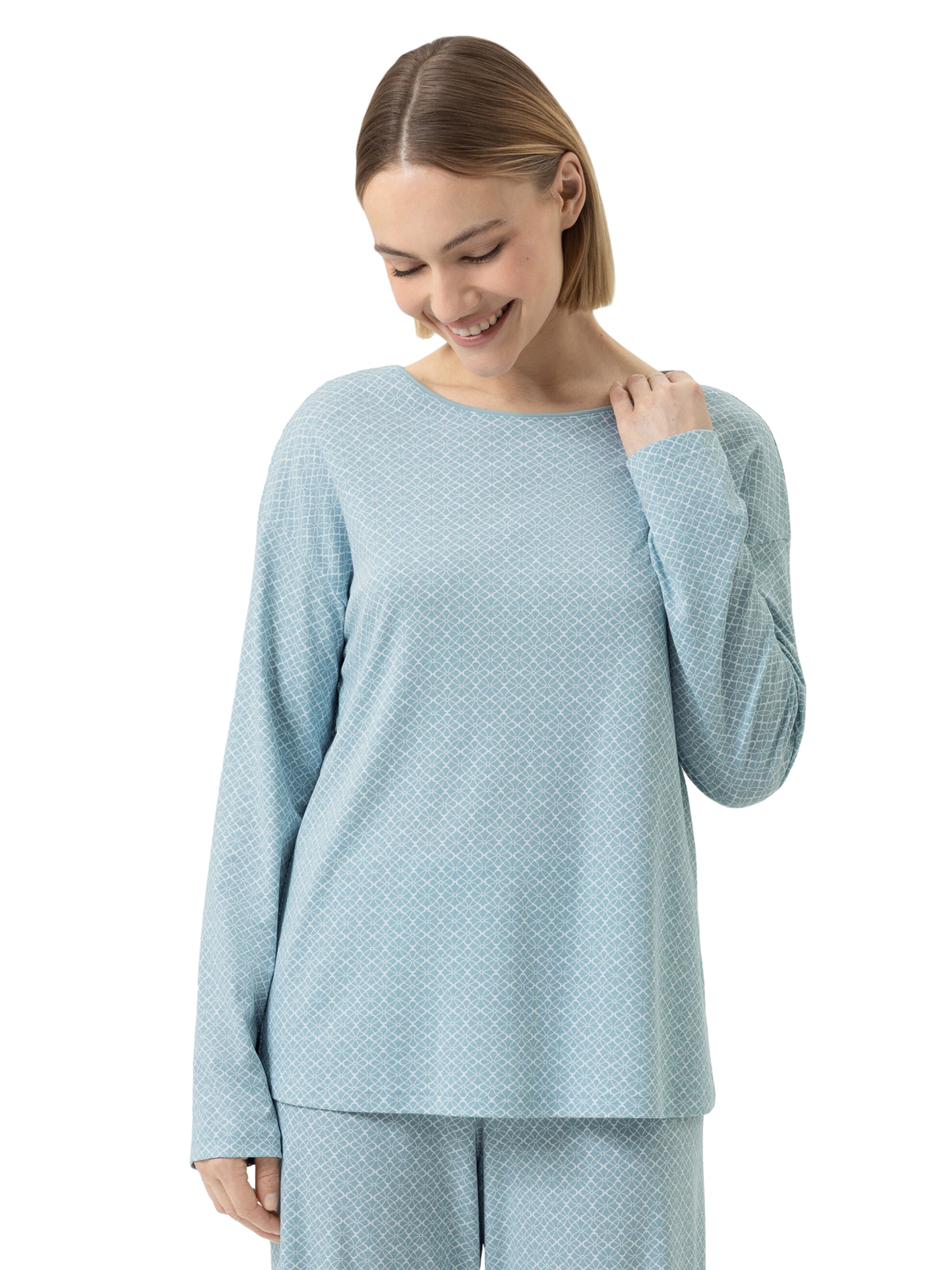 Chemise de nuit 'Finest Dreams' Mey en bleu : devant