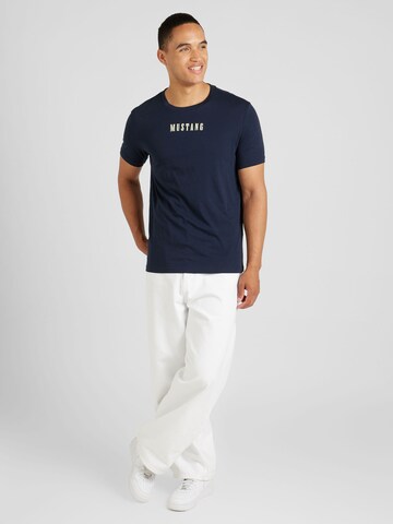 MUSTANG Shirt 'Austin' in Blauw