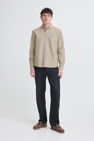 BLEND Regular Fit Skjorte 'BHADAS' i beige