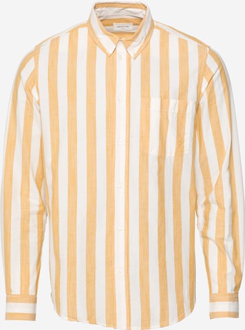 WOOD WOOD Regular fit Button Up Shirt 'Adam' in Orange: front