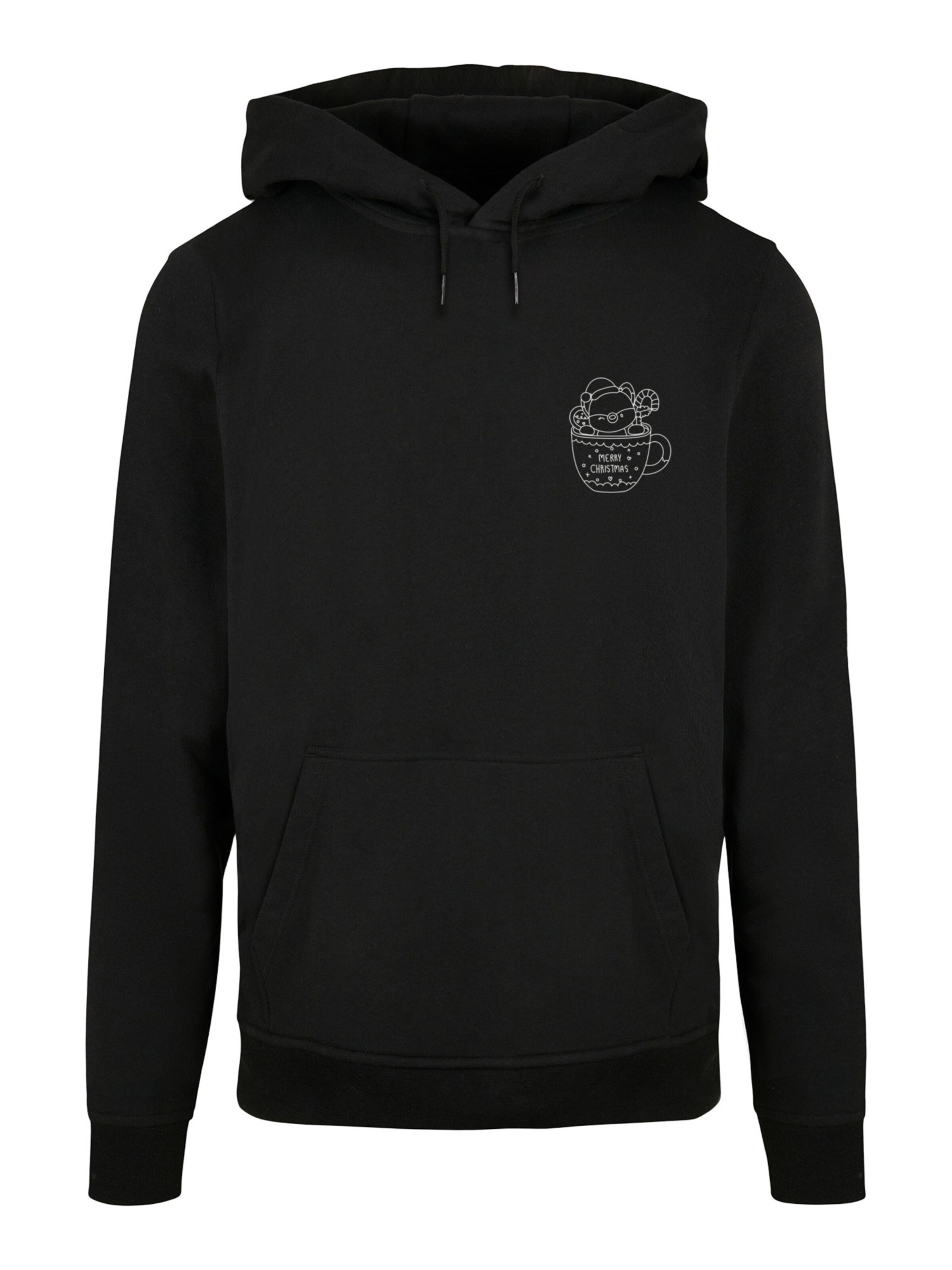 F4NT4STIC Sweatshirt in Zwart: voorkant