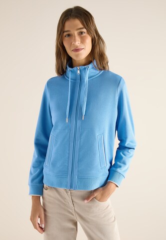 CECIL Zip-Up Hoodie in Blue: front